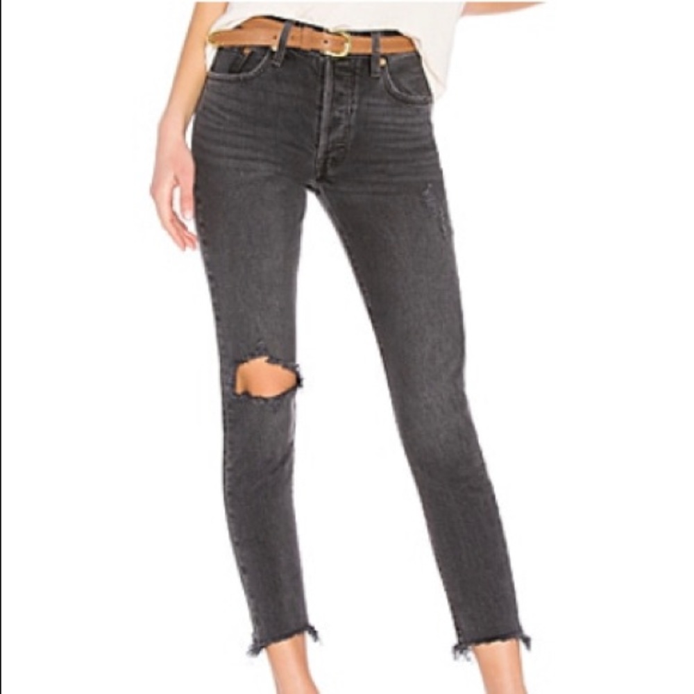 LEVIS 501 SKINNY IN WELL WORN BLACK